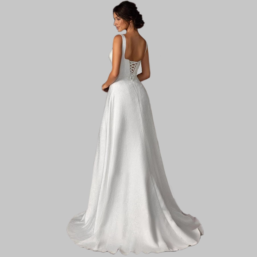 Bridal Gowns Elegant Royal Style Simple Wedding Dress Women's Cocktail Dress